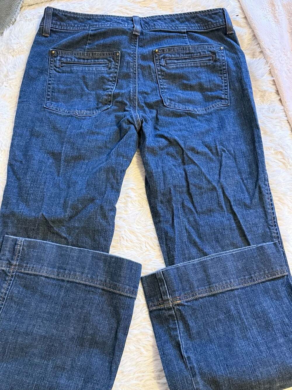 Eddie Bauer Jeans Size 8 Blue Cotton Blend Bootcut